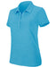 Women's melange short sleeve polo shirt