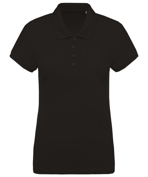 Ladies organic piqué short-sleeved polo shirt