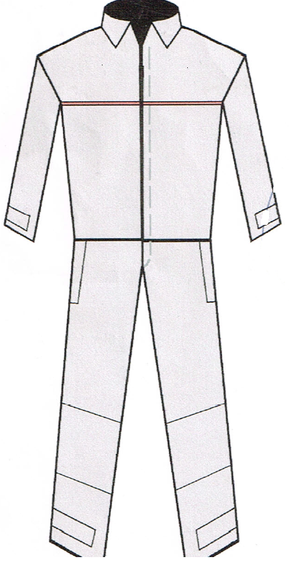 Lightweight Warm Weather Coverall (Metal free & pocketless) Grey