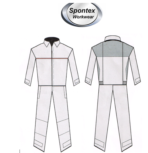 Lightweight Warm Weather Coverall (Metal free & pocketless) Grey