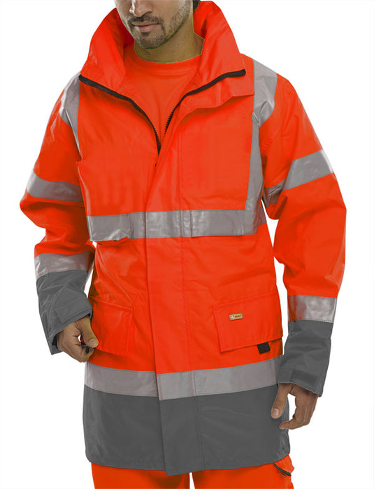 TWO TONE BREATHABLE TRAFFIC JACKET