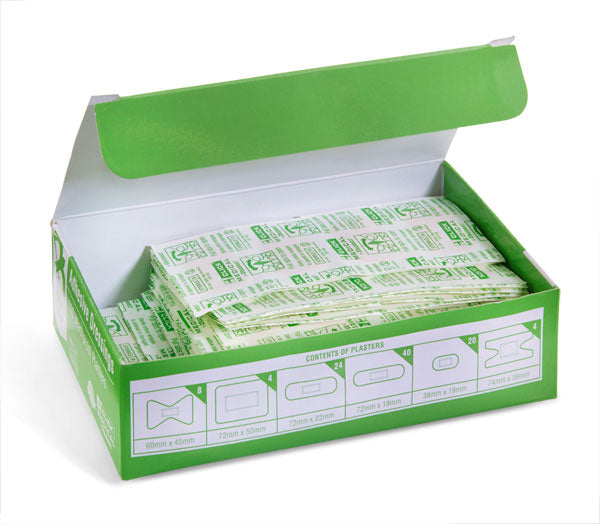 WATERPROOF PLASTERS ASSORTED BOX 100
