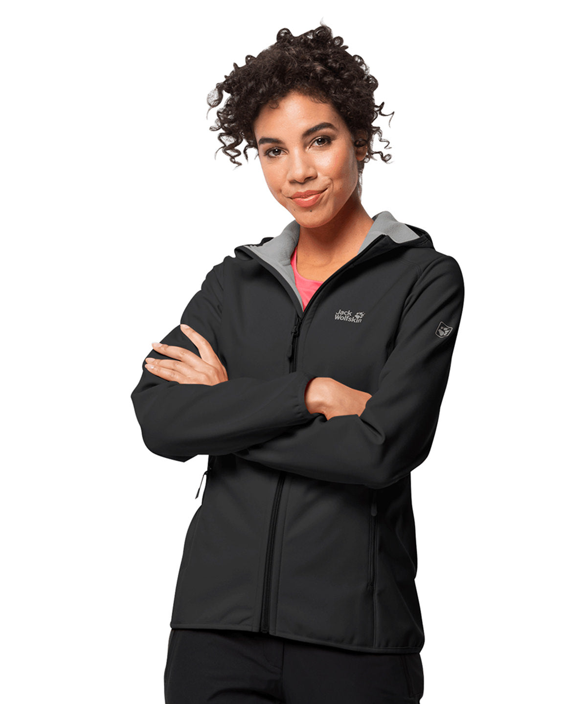 Womens hooded softshell jacket (OL)