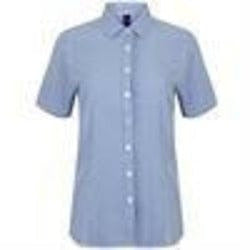 Women's gingham Pufy wicking short sleeve shirt - Spontex Workwear
