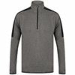 ¼ Zip Mid-Layer With Contrast Panelling