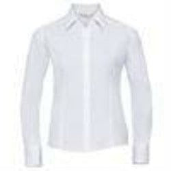 Women's long sleeve polycotton easycare fitted poplin shirt - Spontex Workwear