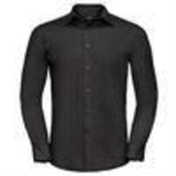 Long sleeve polycotton easycare fitted poplin shirt - Spontex Workwear