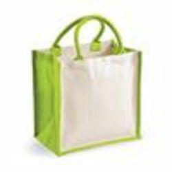 Printers Midi Jute Tote