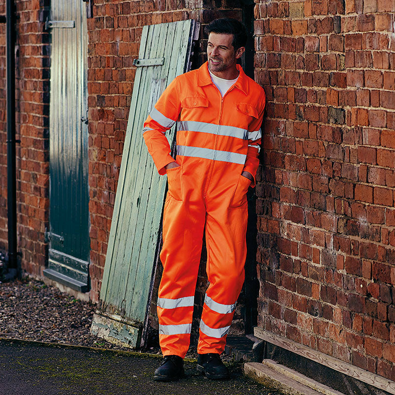 Hi-Vis Polycotton Coverall (Hv058)