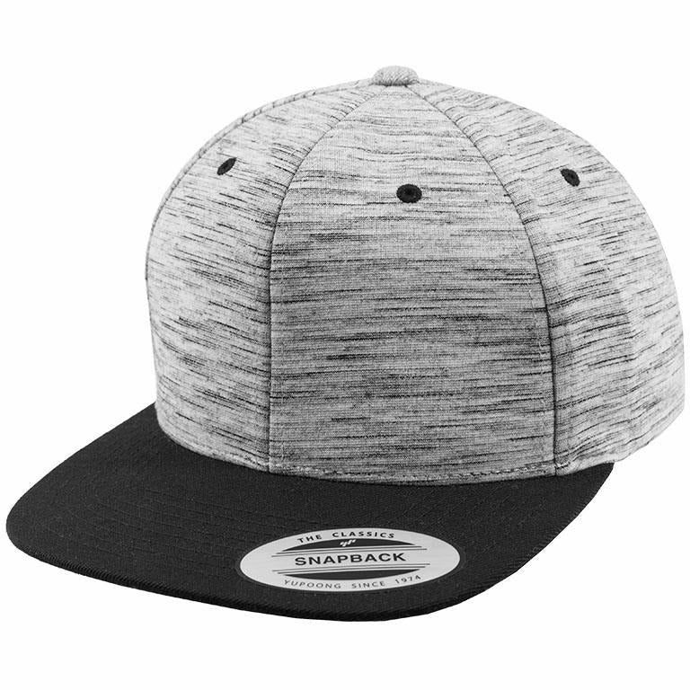 Stripes melange crown snapback (6089SC) - Spontex Workwear