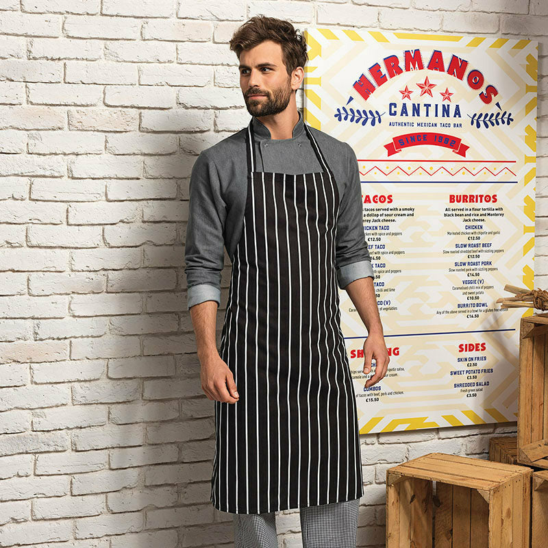 Striped Bib Apron