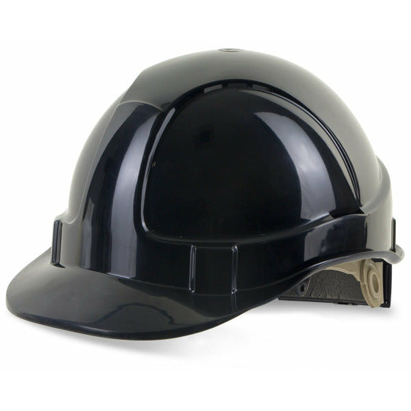 B-Brand Safety Helmet Black Wheel Ratchet Headgear