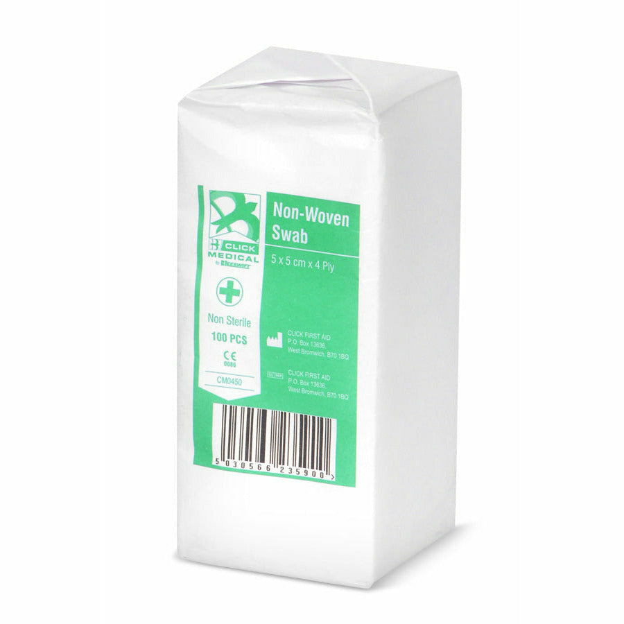 Click Medical Gauze Swabs 5Cm X 5Cm Non Sterile