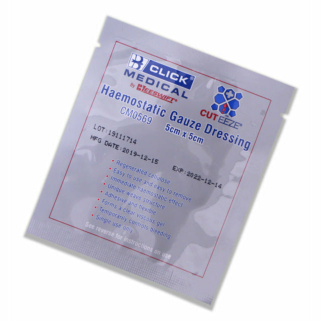 Click Medical Cut-Eeze Soluble Dressing 5X5Cm