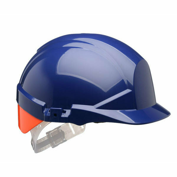 Reflex Safety Helmet Blue C/W Orange Rear Flash