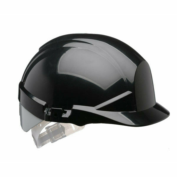 Reflex Black Slip Ratchet Helmet With Silver Flash