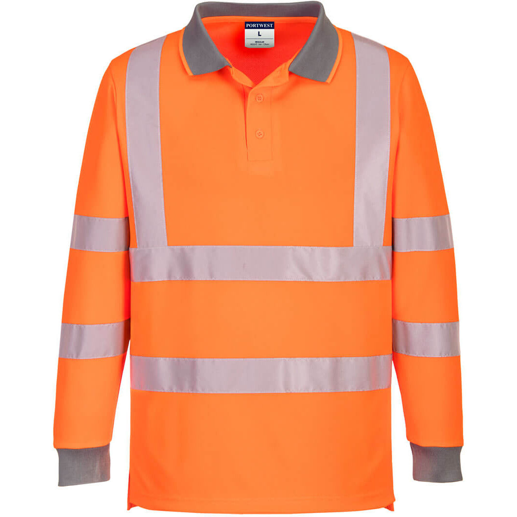 Eco Hi-Vis L/S Polo (6 pack)