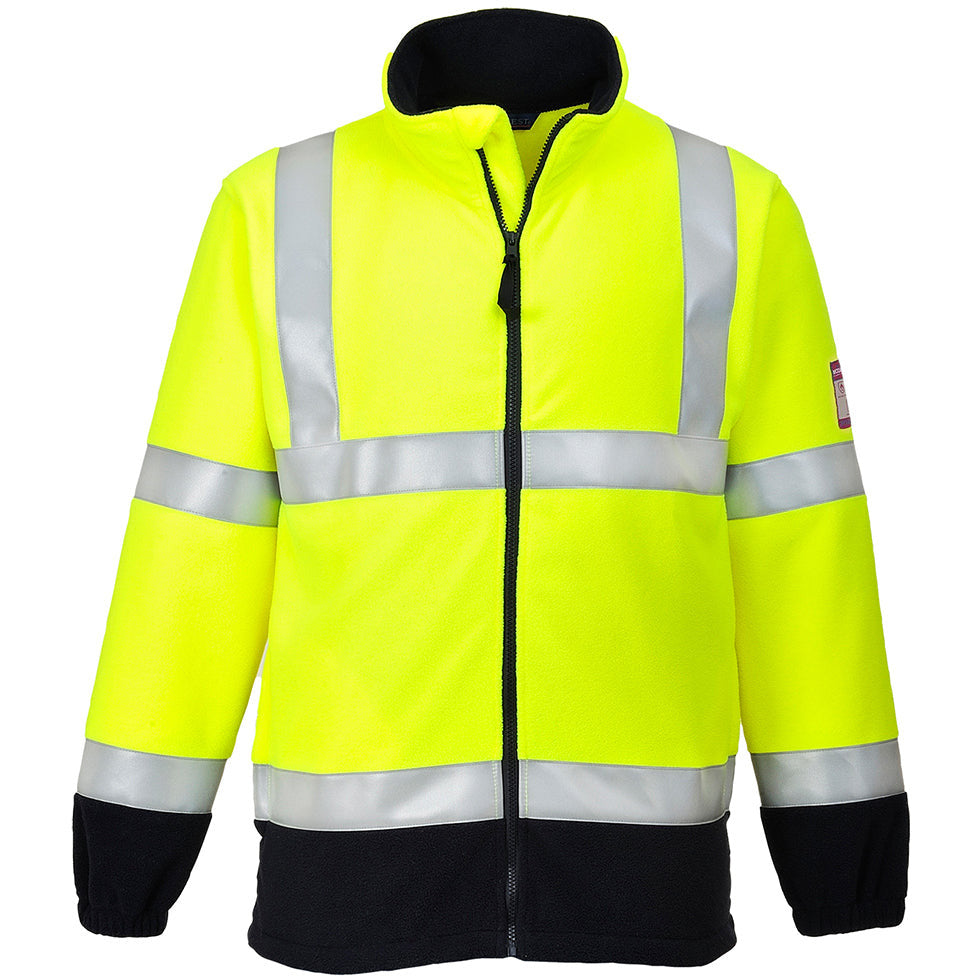 Portwest Flame Resistant Anti-Static Hi-Vis Fleece