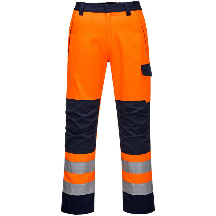 Portwest Modaflame RIS Orange/Navy Trouser