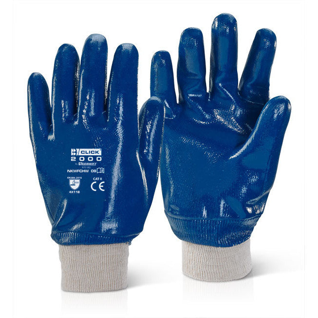 Nitrile Fully Coated Knitwrist Heavy Weight