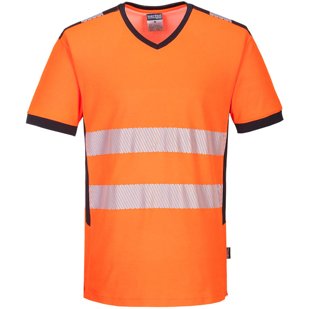 Portwest PW3 Hi-Vis V-Neck T-Shirt