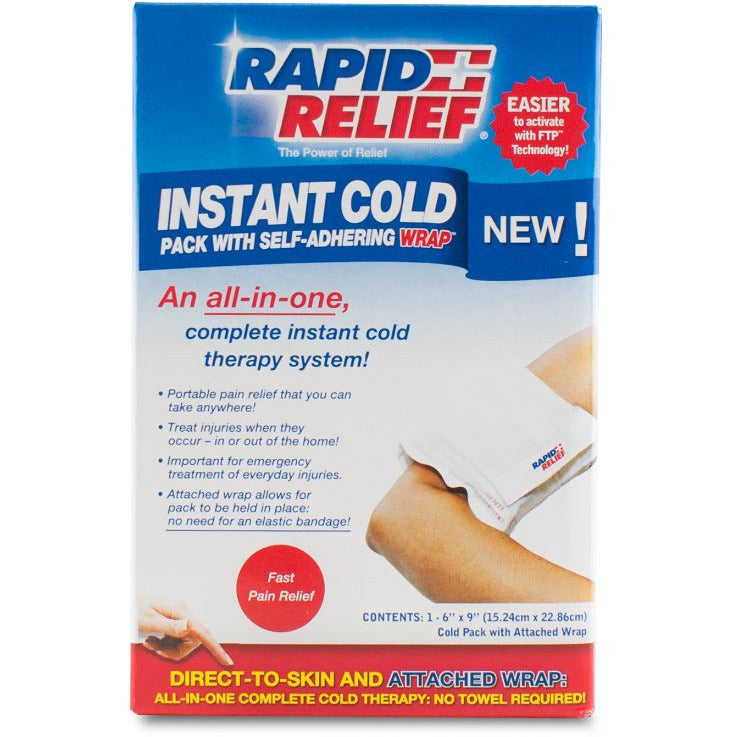 Instant Cold Pack C/W Self Adhering Wrap 5"X9" Retail Box