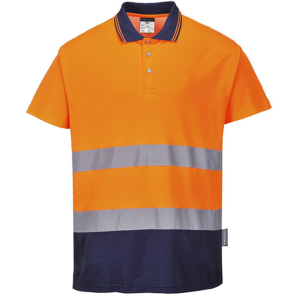 Portwest Two Tone Cotton Comfort Polo