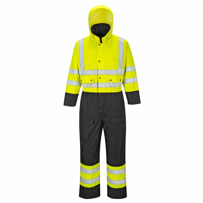 Portwest S485 - Hi-Vis Contrast Coverall - Lined