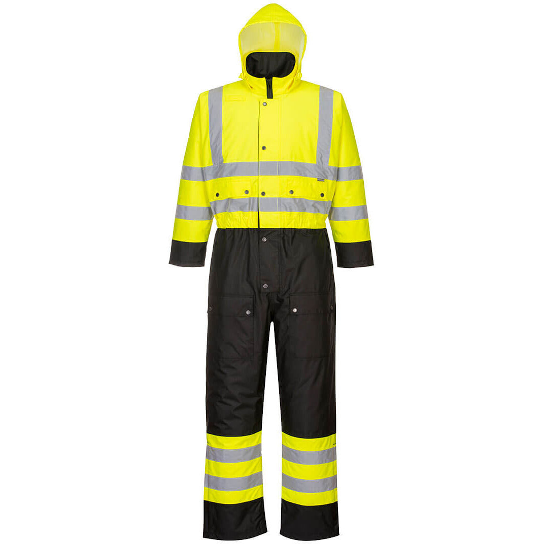 Portwest Hi-Vis Contrast Coverall - Lined