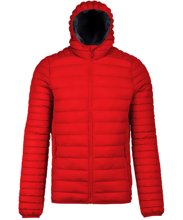 Lightweight hooded padded jacket