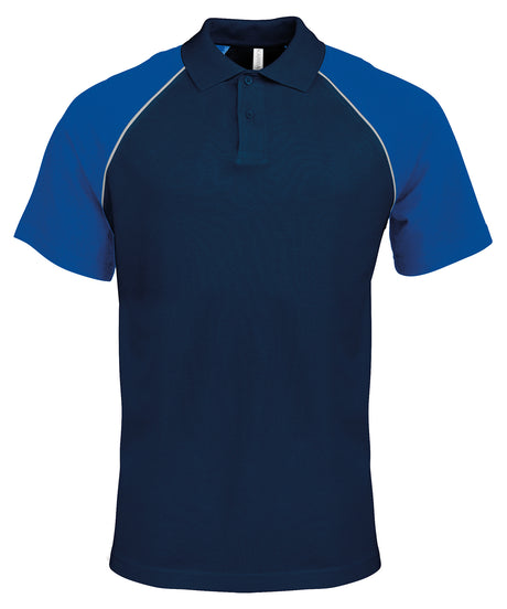 Polo baseball contrast polo shirt