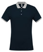 Two-tone piqué polo shirt
