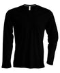 Men's long-sleeved V-neck T-shirt