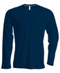 Men's long-sleeved crew neck T-shirt