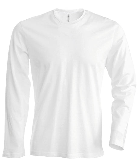 Men's long-sleeved crew neck T-shirt