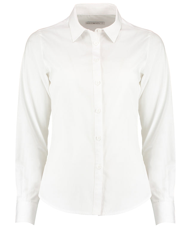 Women's poplin shirt long sleeve