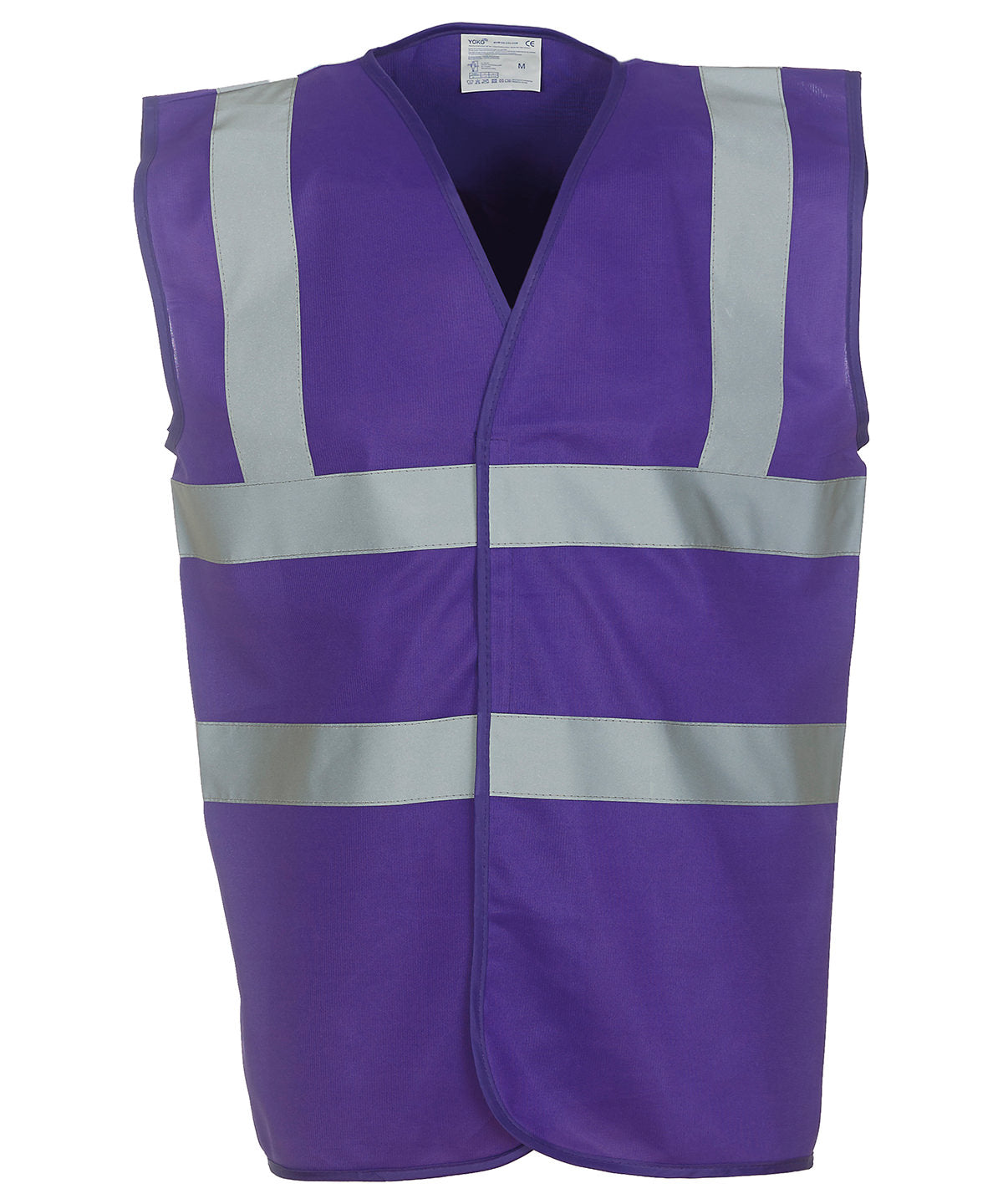 Purple Hi-vis 2-band-and-braces waistcoat (HVW100) – Spontex
