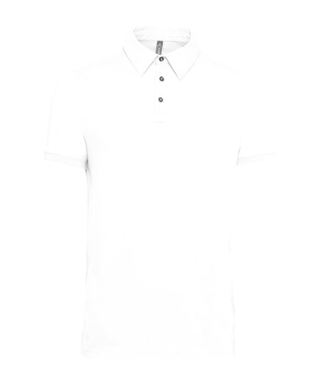 Jersey knit polo shirt