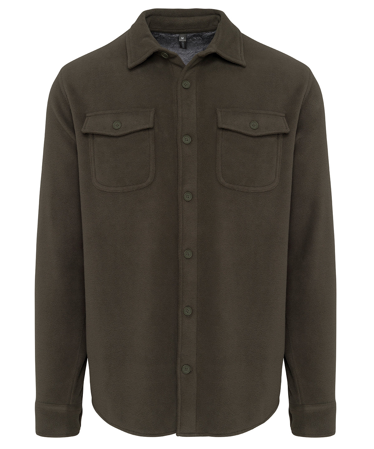 Sherpa-lined fleece overshirt