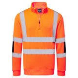 Hi-Vis Knitted Half Zip Sweatshirt