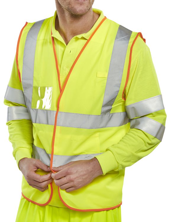 BSAFE EN471 HI-VIS VEST SY XL