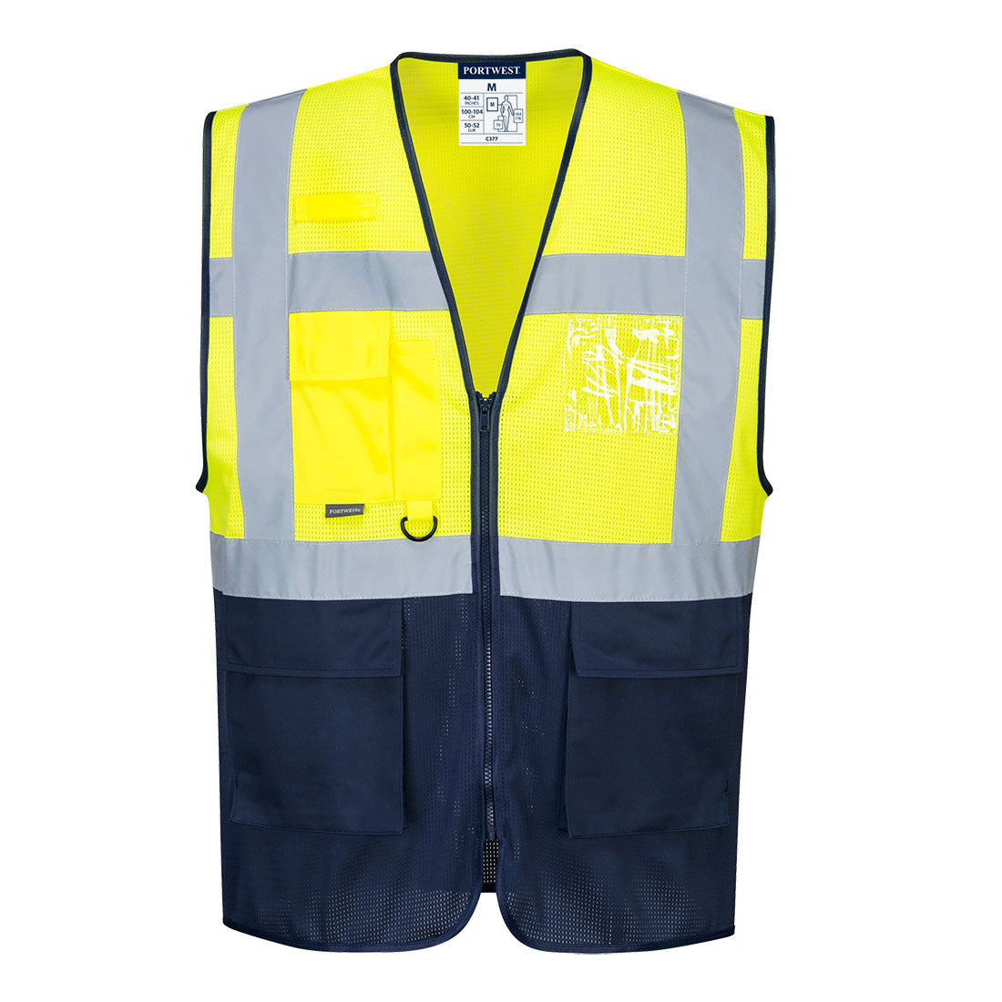 Hi-Vis Mesh Contrast Executive Vest 