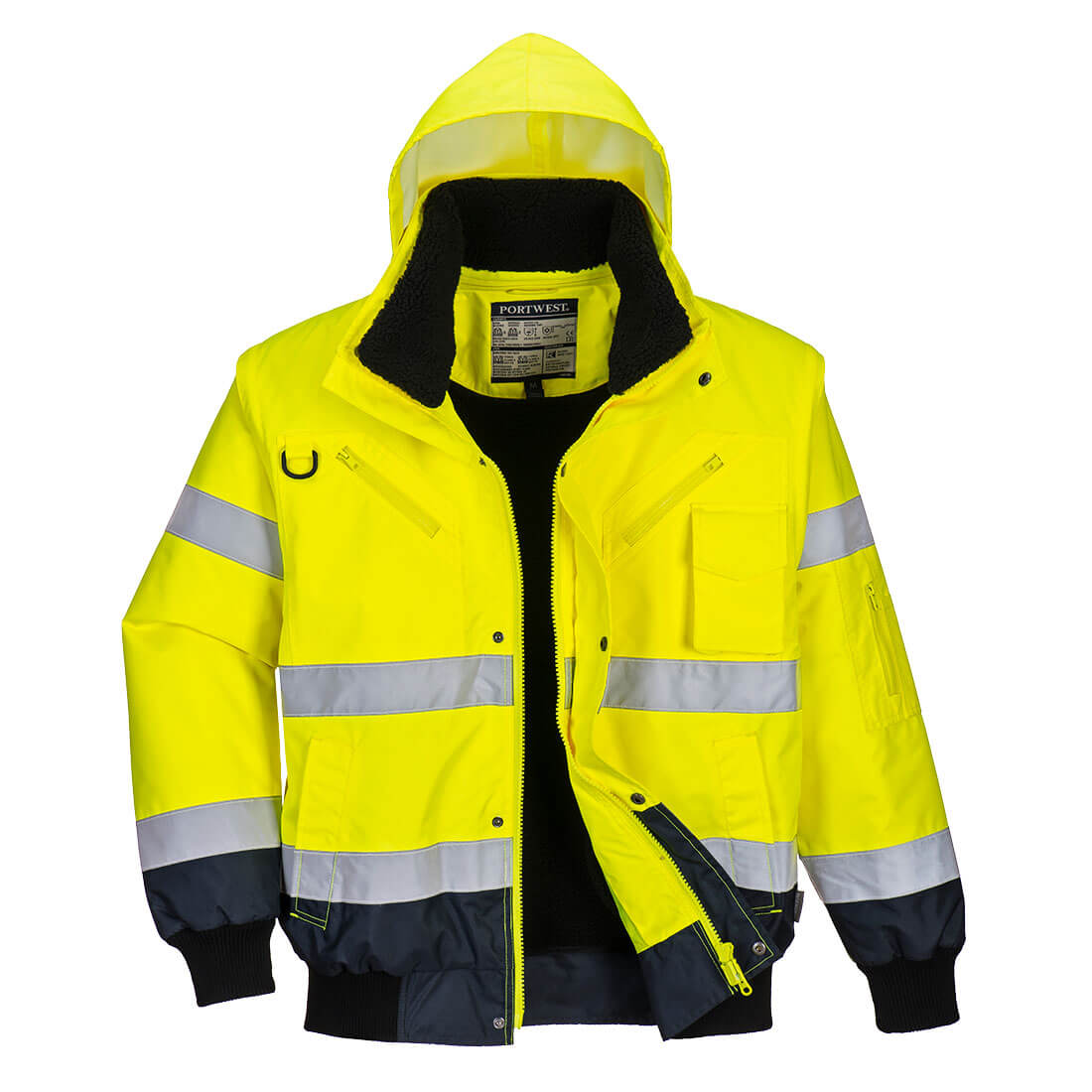 Hi-Vis 3-in-1 Contrast Bomber Jacket 