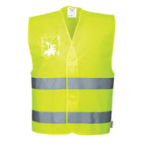 Hi-Vis Two Band Dual ID Holder Vest 