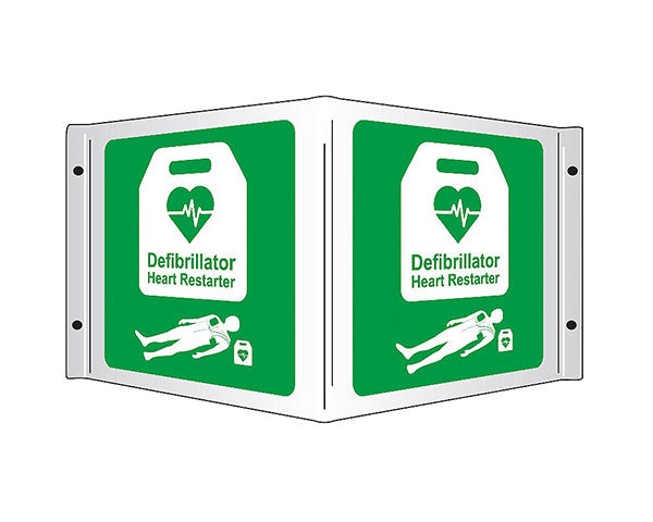 AED 3D PROJECTING SIGN 43X23CM