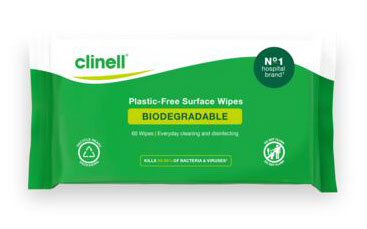 CLINELL BIODEGRADABLE SURFACE WIPE