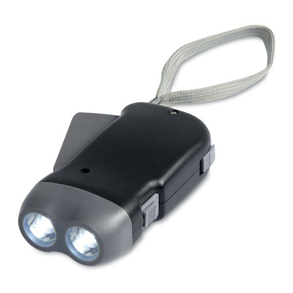 2 LED ABS DYNAMO TORCH