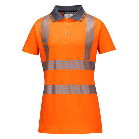 Hi-Vis Women's Cotton Comfort Pro Polo Shirt S/S 