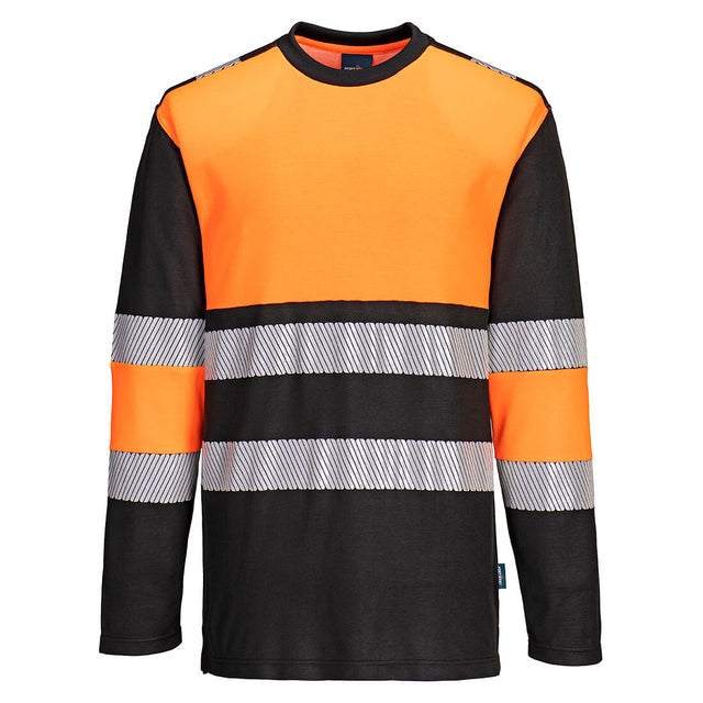 PW3 Hi-Vis Cotton Comfort Class 1 T-Shirt L/S 