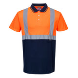 Hi-Vis Contrast Polo Shirt S/S 